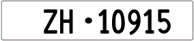 Trailer License Plate